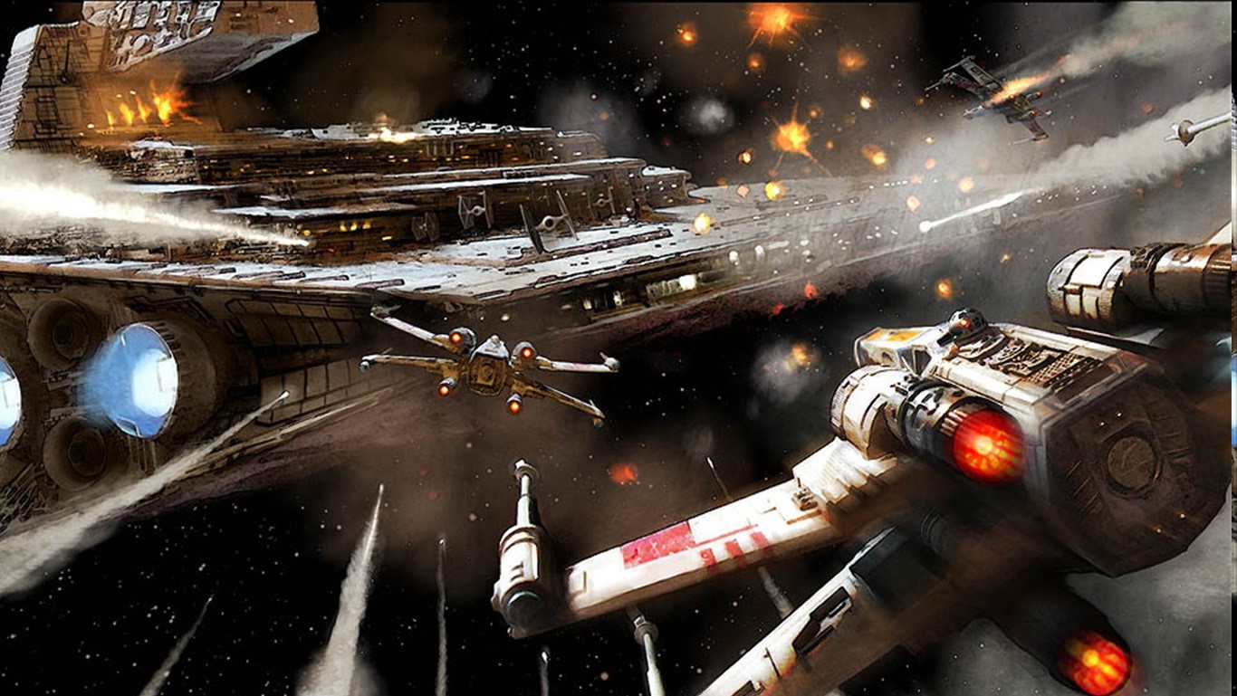 Star Wars, X wing, Star Destroyer, Science Fiction, Rebel Alliance, Galactic Empire Wallpaper
