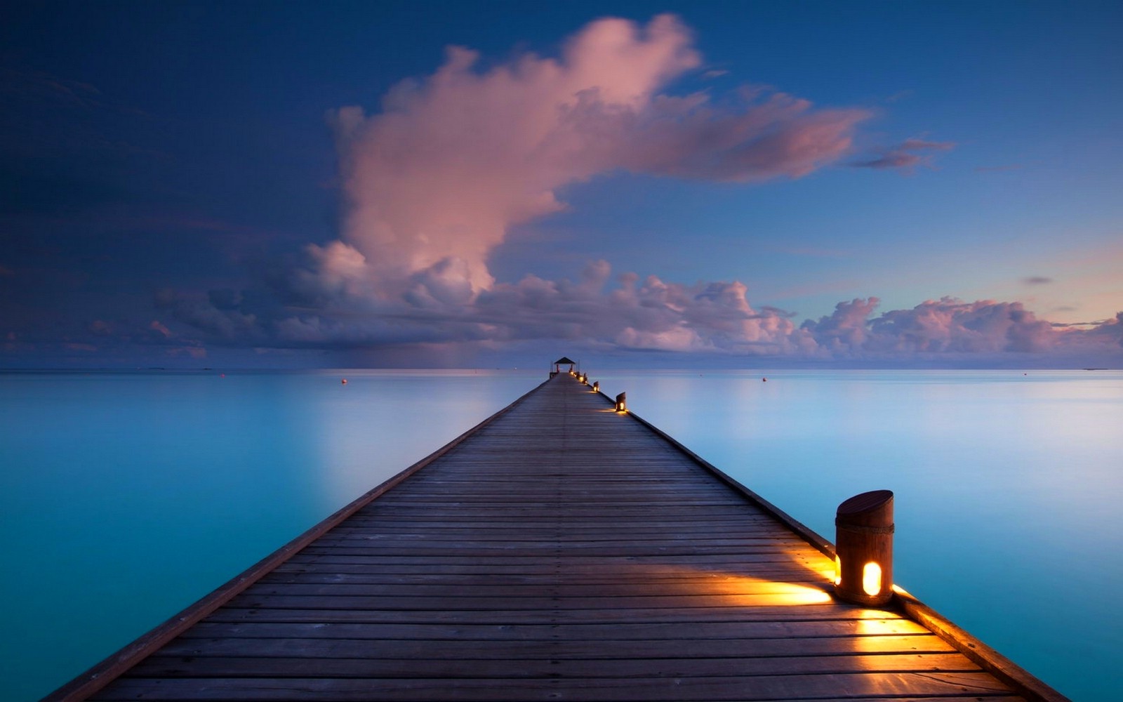 sunrise, Walkway, Clouds, Sea, Nature, Landscape, Maldives, Tropical