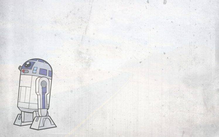 Star Wars, R2 D2, Minimalism HD Wallpaper Desktop Background