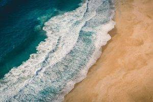 landscape, Nature, Beach, Sea, Waves, Sand, Aerial View, Coast, Portugal