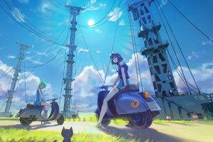 anime, Landscape, Sky