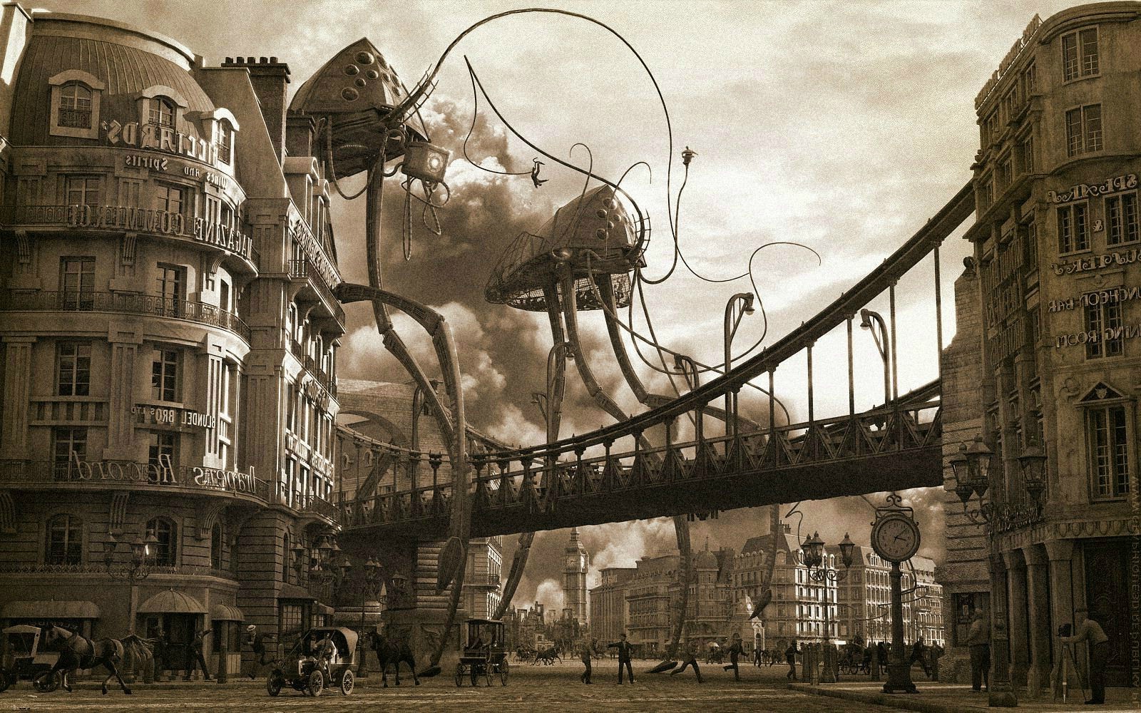 vintage, Aliens Wallpaper