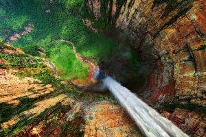 forest, Cliff, Water, Nature, Mountain, Waterfall, Landscape, Hill, Angel Falls