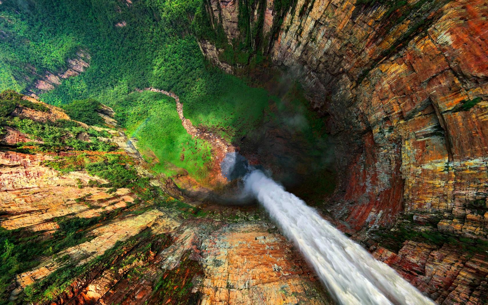 forest, Cliff, Water, Nature, Mountain, Waterfall, Landscape, Hill, Angel Falls Wallpaper