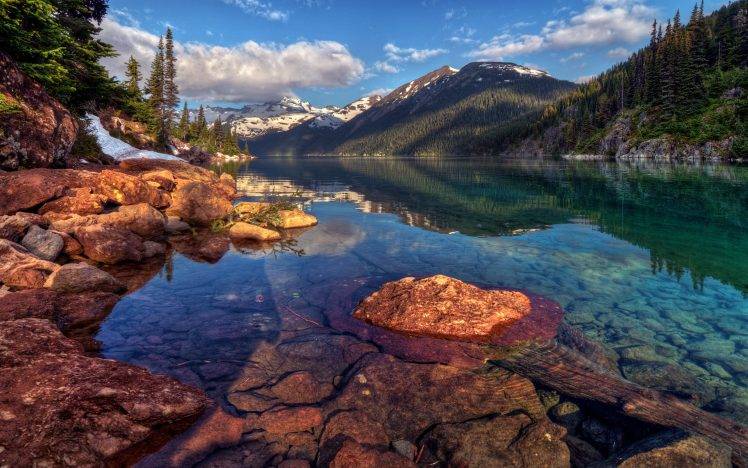 landscape, Water, Mountain, Canada HD Wallpaper Desktop Background