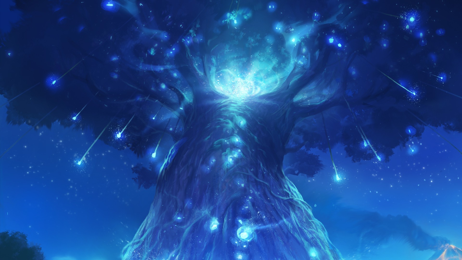 Ori And The Blind Forest, Forest, Trees, Spirits, Landscape, Lights, Nature Wallpaper