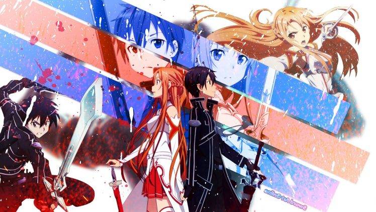 Sword Art Online, Kirigaya Kazuto, Yuuki Asuna, Anime HD Wallpaper Desktop Background