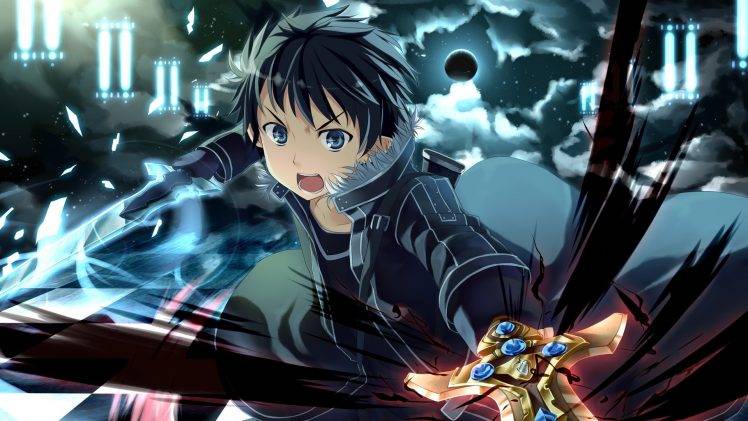anime Boys, Sword Art Online, Alfheim Online, Kirigaya Kazuto, Excalibur HD Wallpaper Desktop Background