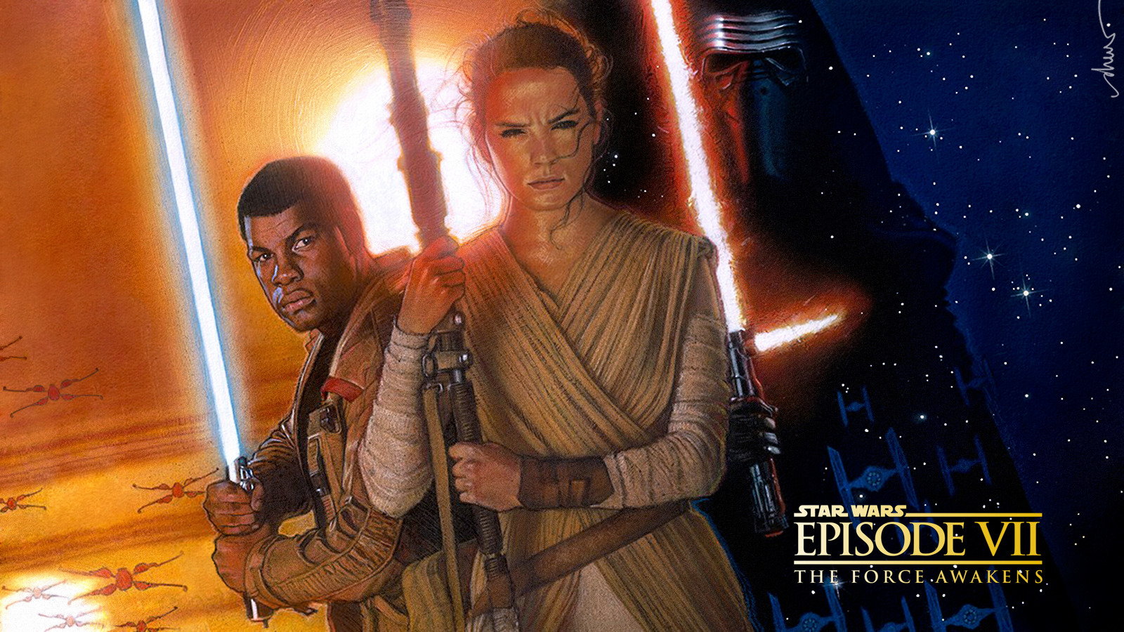 Star Wars, Star Wars: Episode VII   The Force Awakens, Jedi, Sith, Daisy Ridley, Fan Art Wallpaper