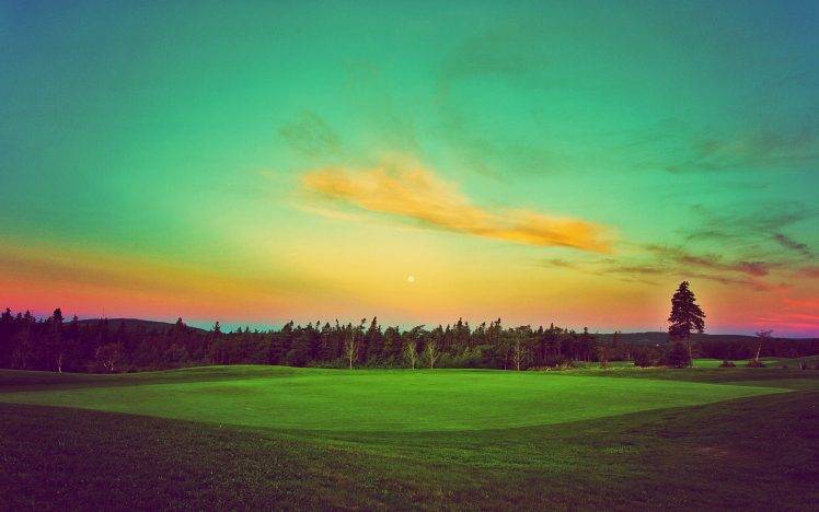 golf, Landscape, Green HD Wallpaper Desktop Background