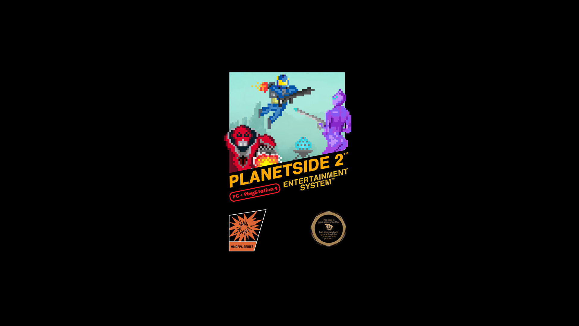 Planetside 2, Retro Games, Pixel Art, PC Gaming, Nintendo Entertainment System, Minimalism Wallpaper