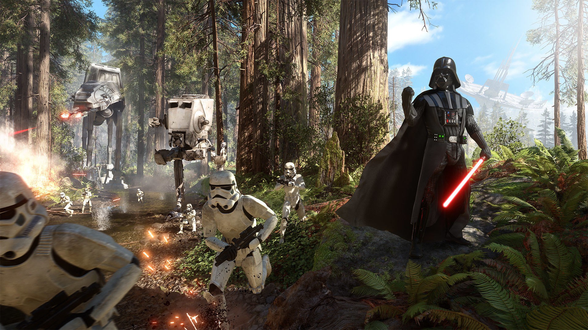 Star Wars, Star Wars: Battlefront, Darth Vader, Stormtrooper, Galactic Empire, Video Games, EA DICE Wallpaper
