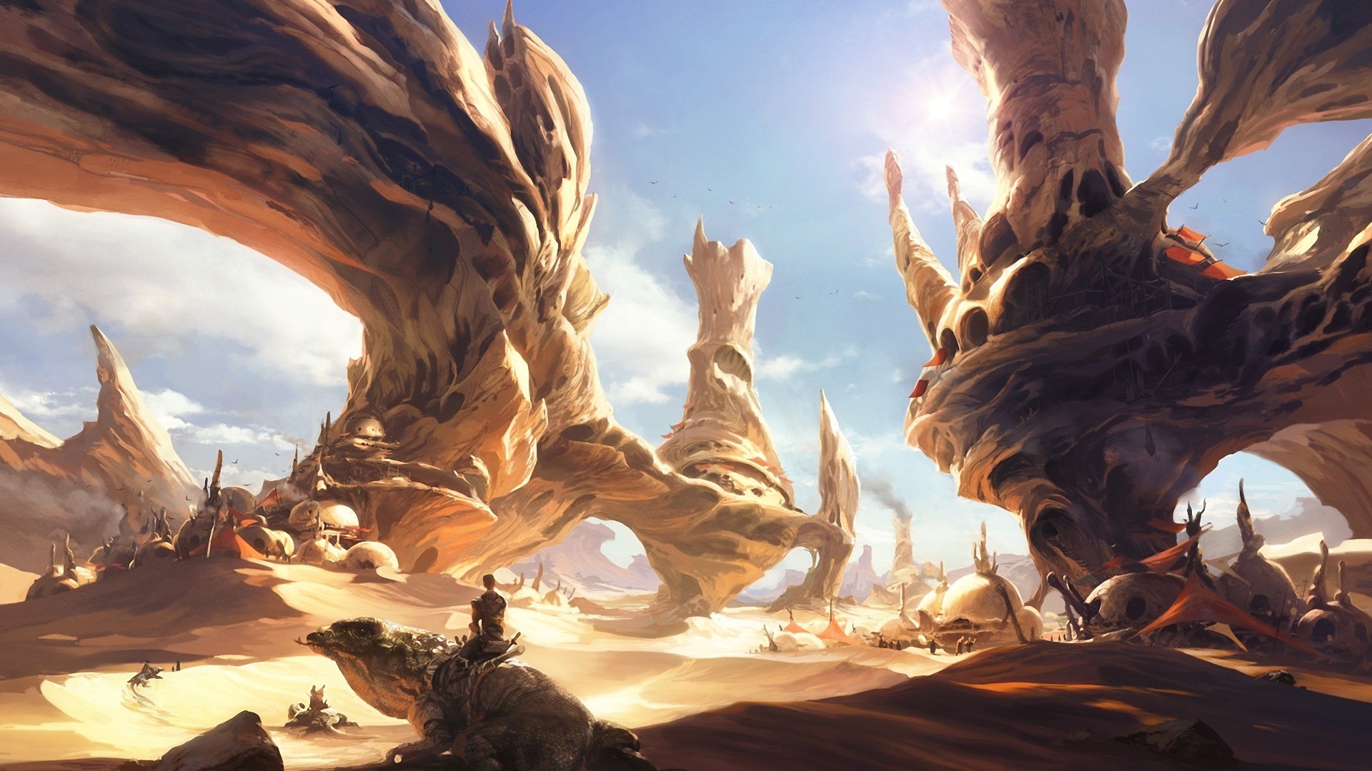 artwork, Desert, Planet, Sand, Landscape Wallpaper