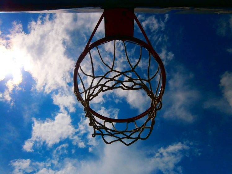 basketball, Clouds, Sky HD Wallpaper Desktop Background