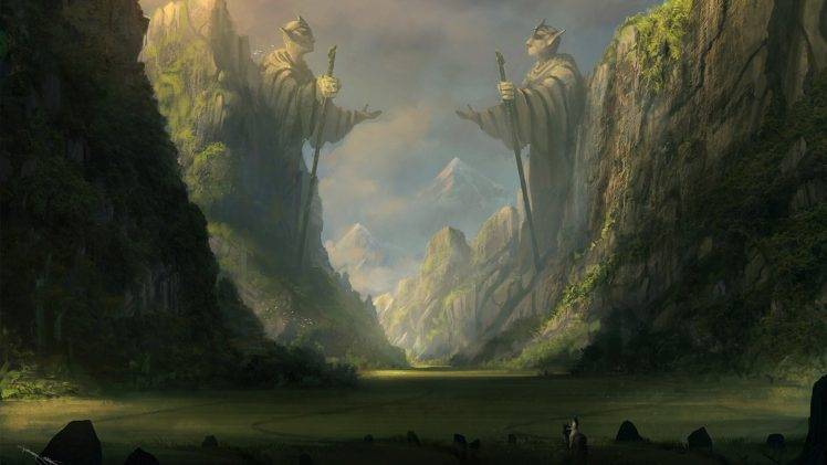 elves, Landscape, Artwork HD Wallpaper Desktop Background