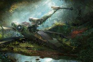 artwork, Star Wars, X wing, Science Fiction
