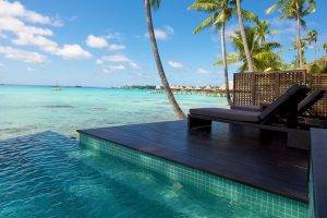nature, Landscape, Resort, Beach, Atolls, Palm Trees, Sea, Swimming Pool, Tropical, Bungalow, Water, Summer