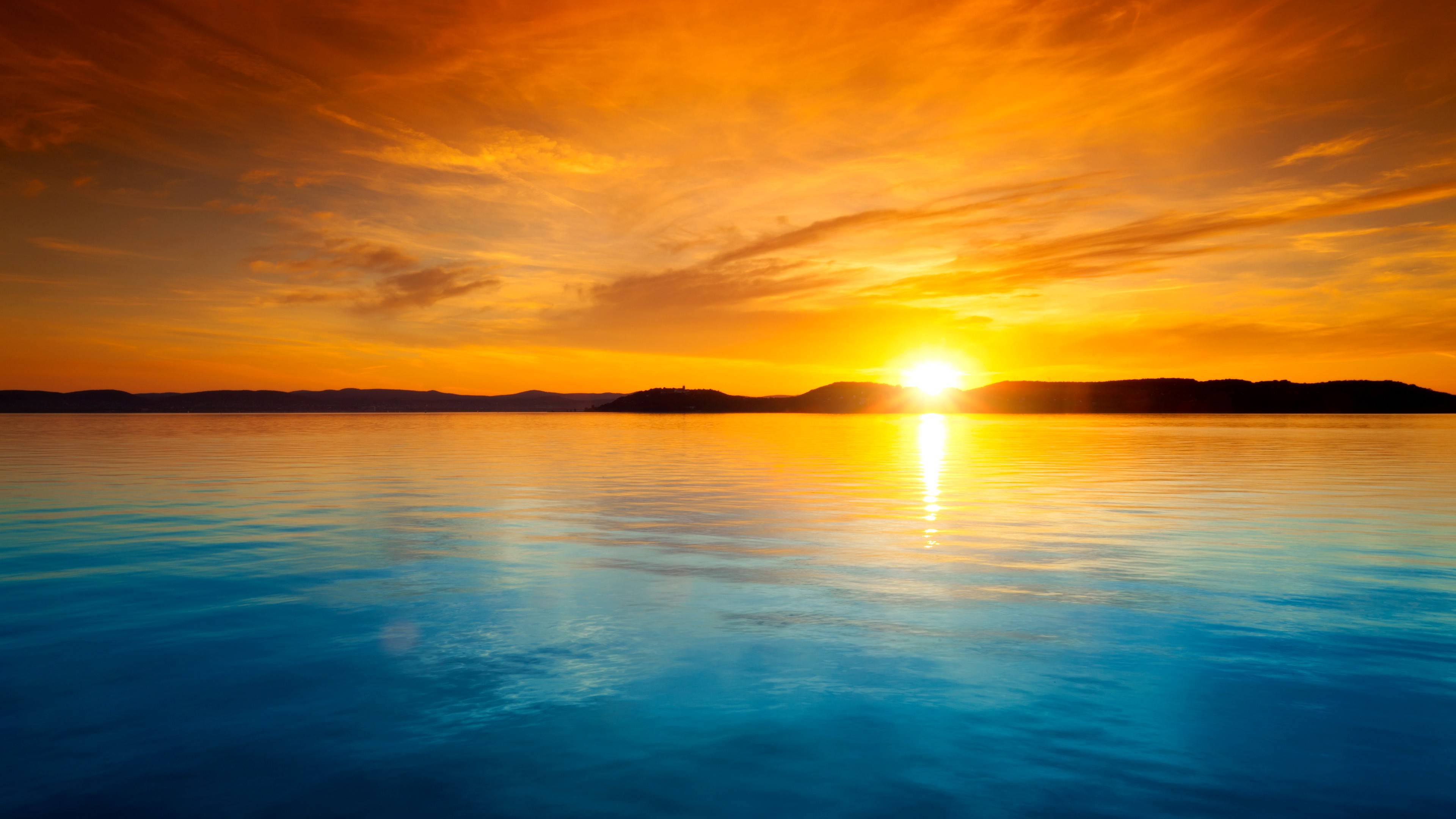 sunset, Landscape, Horizon Wallpaper