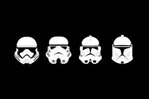 minimalism, Star Wars, Clone Trooper, Stormtrooper, Helmet