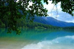 nature, Landscape, Lake, Forest, Leaves, Mountain, Tyrol, Italy, Water, Green, Trees, Summer