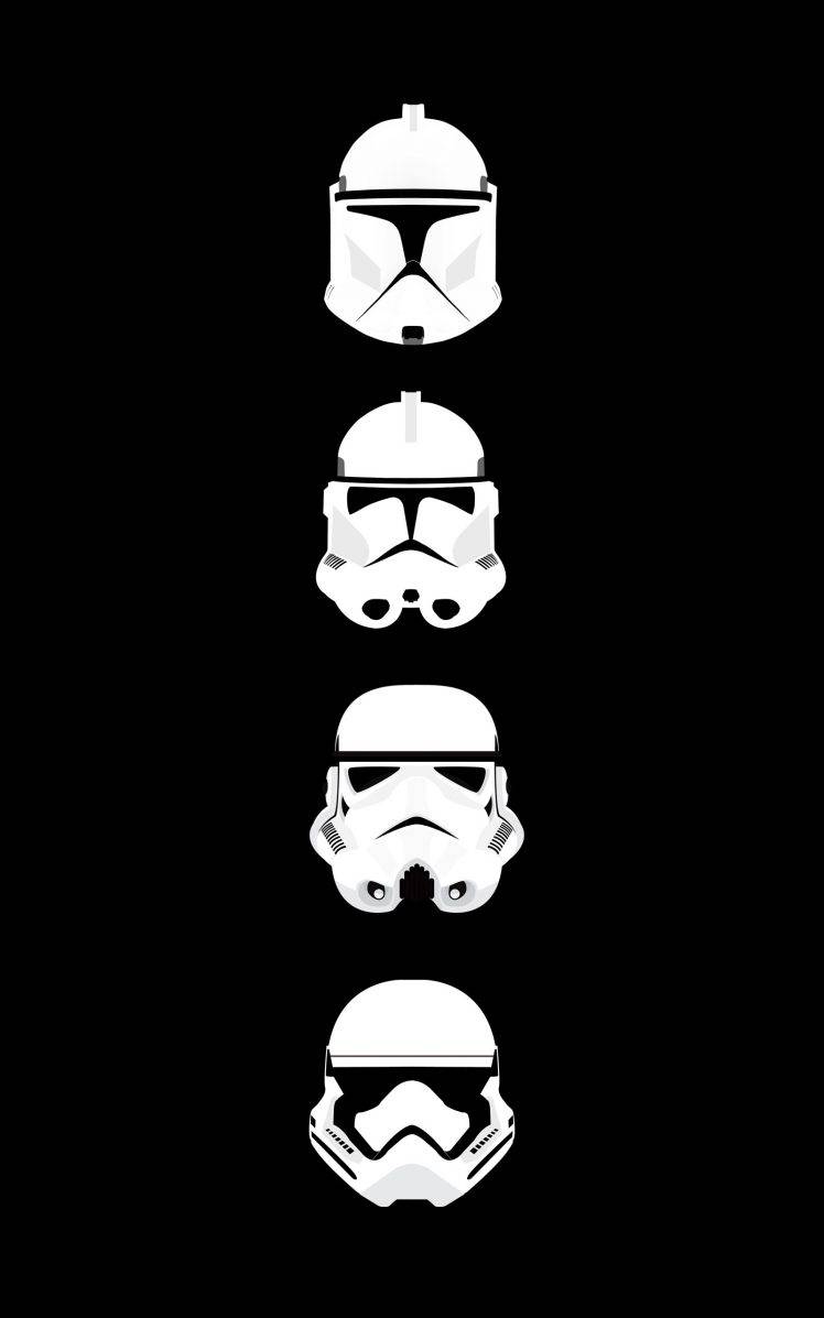 Star Wars, Clone Trooper, Stormtrooper, Helmet, Minimalism, Portrait Display HD Wallpaper Desktop Background