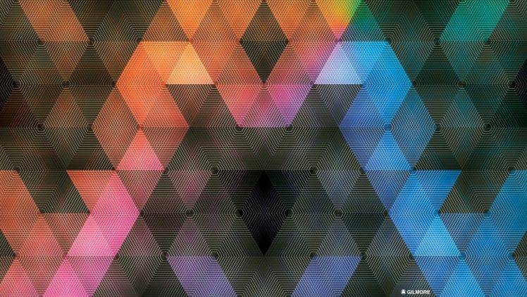 abstract, Pattern, Andy Gilmore, Geometry, Colorful HD Wallpaper Desktop Background
