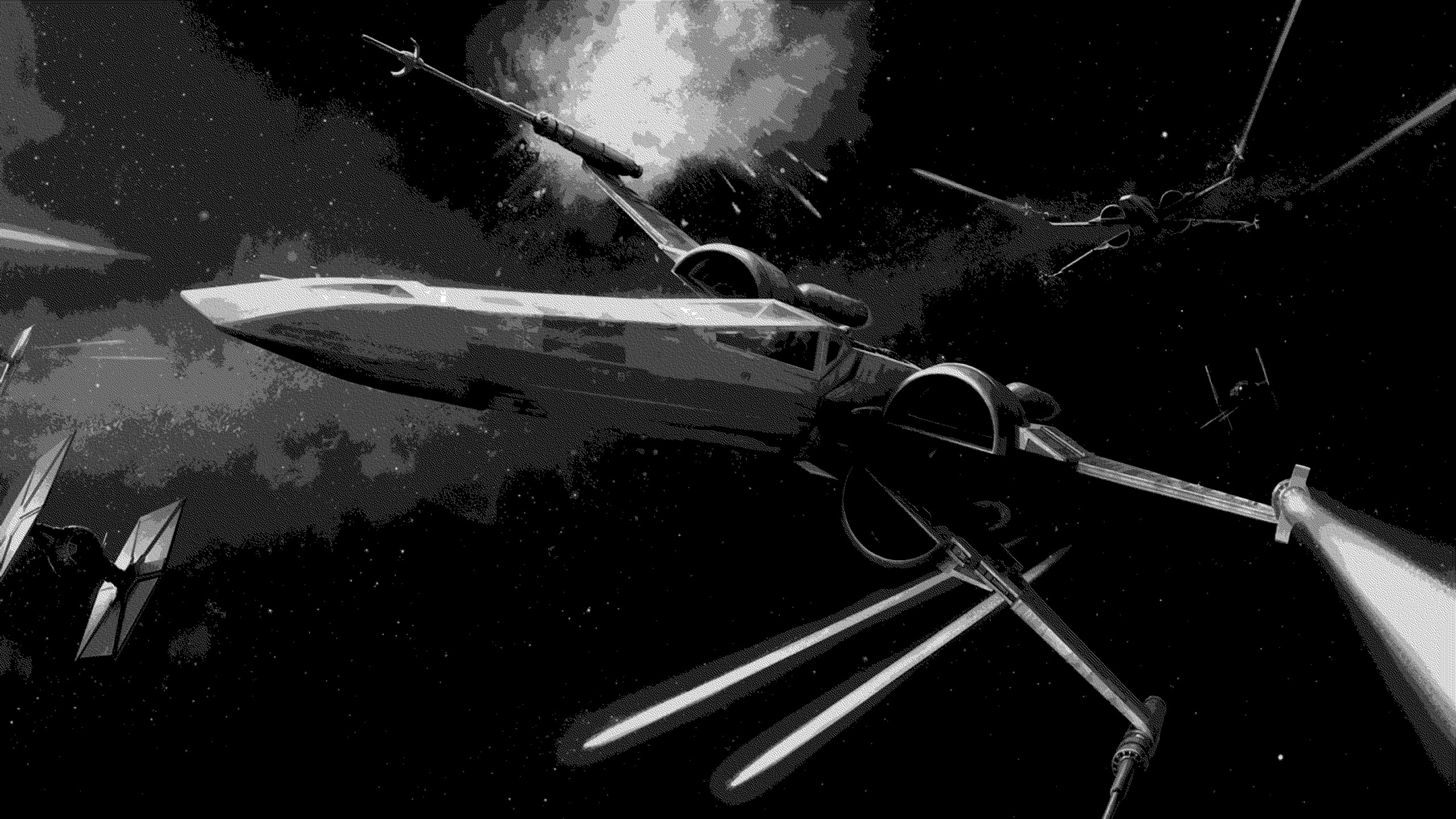 space, Spaceship, X wing, Star Wars Wallpaper
