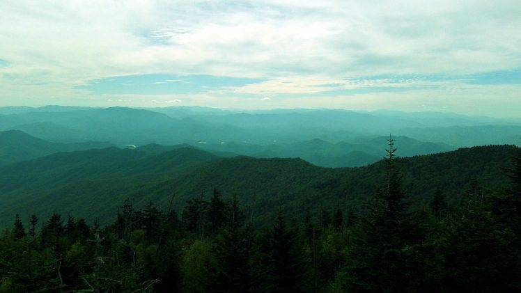 Smoky Mountains, Tennessee, Forest, Mountain, Landscape HD Wallpaper Desktop Background