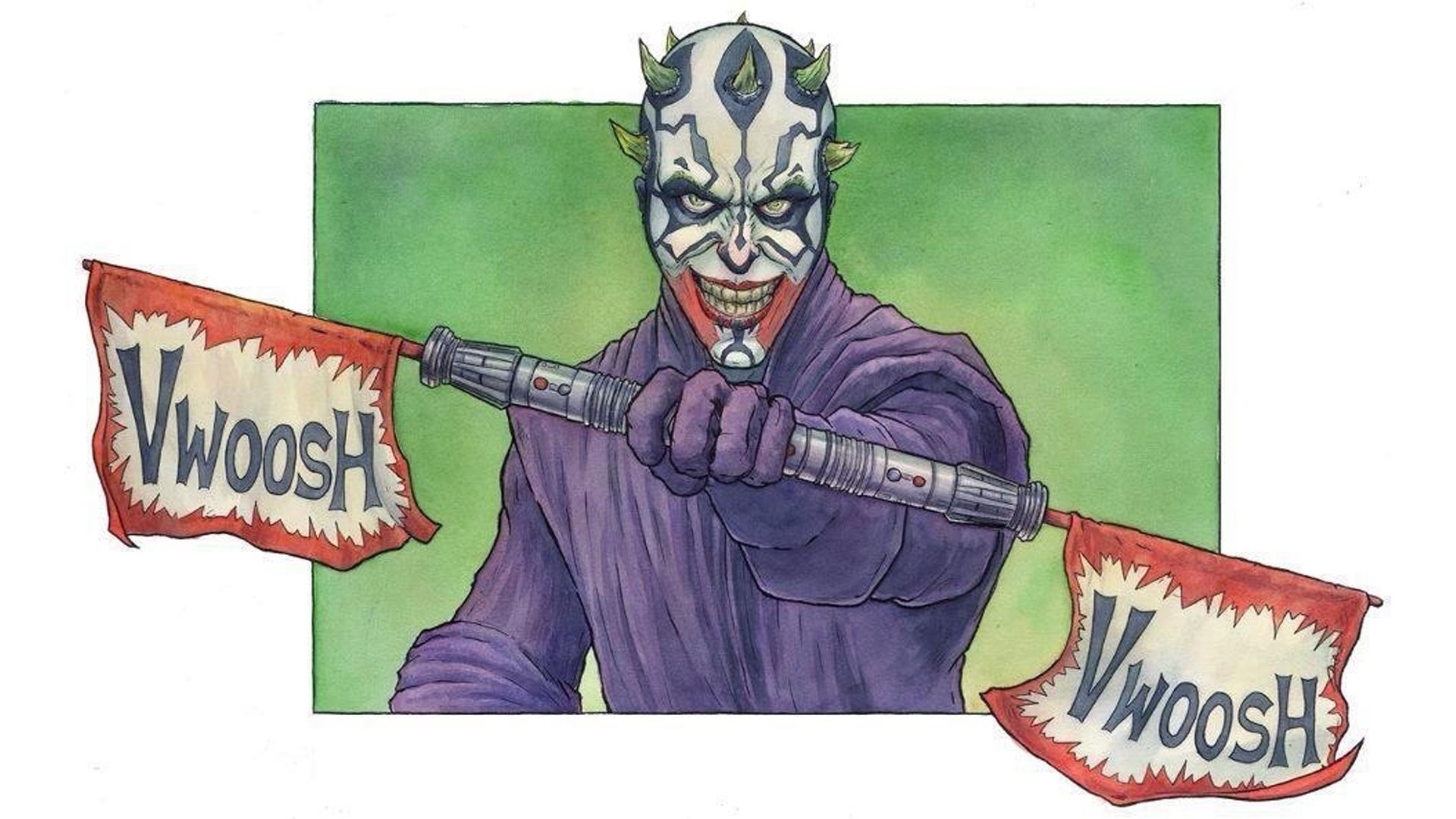 Darth Maul, Star Wars, Joker Wallpaper