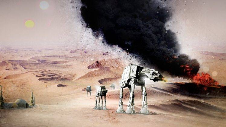 Star Wars, Star Wars: Episode VII   The Force Awakens, AT AT Walker HD Wallpaper Desktop Background