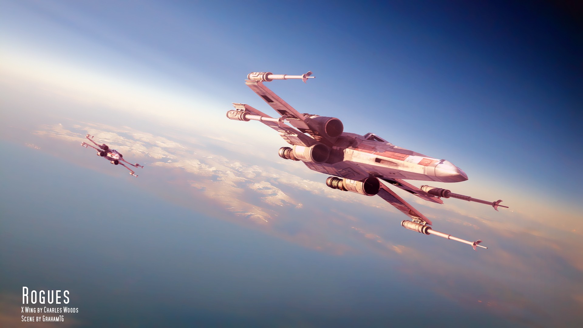 Star Wars, X wing, Sky Wallpaper