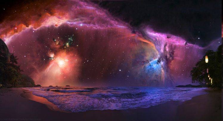landscape, Space, Nebula, Stars HD Wallpaper Desktop Background