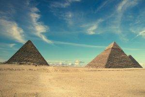 Egypt, Sand, Landscape, Ancient, Pyramid, Desert, Middle East