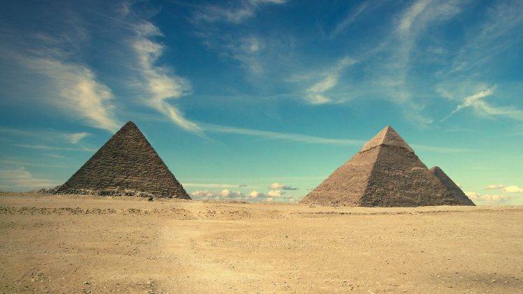 Egypt, Sand, Landscape, Ancient, Pyramid, Desert, Middle East HD Wallpaper Desktop Background