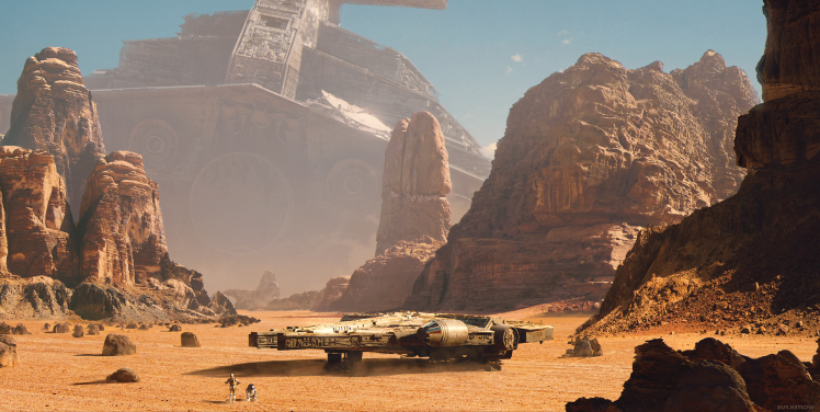Star Wars, Millennium Falcon, Star Wars: Episode VII   The Force Awakens, C 3PO, R2 D2 HD Wallpaper Desktop Background