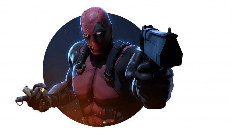 Deadpool, Marvel Comics, Gun HD Wallpaper Desktop Background