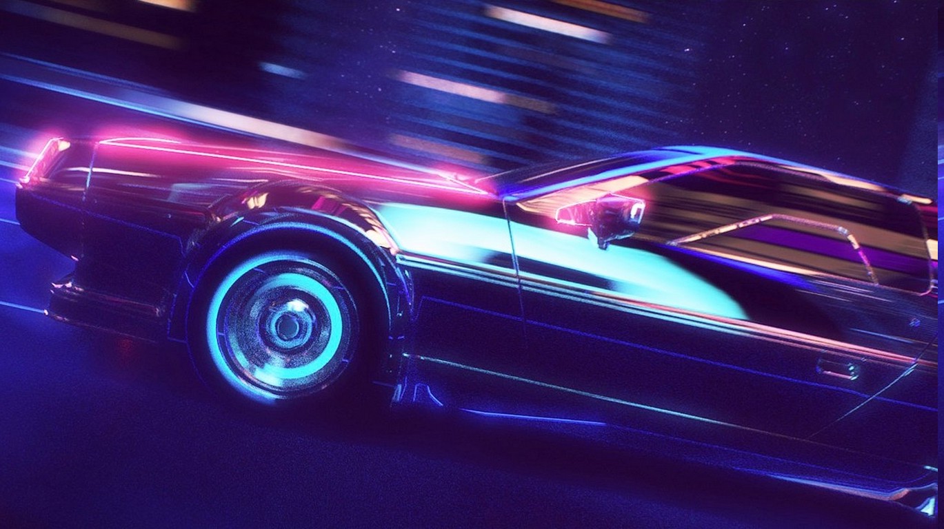 New Retro Wave, Synthwave, 1980s, Neon, DeLorean, Car, Retro Games  Wallpapers HD / Desktop and Mobile Backgrounds