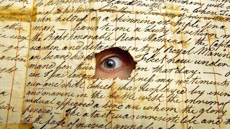men, Eyes, Looking At Viewer, Paper, Writing, Letter, Vintage Wallpapers HD  / Desktop and Mobile Backgrounds