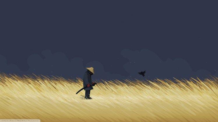 landscape, Samurai HD Wallpaper Desktop Background