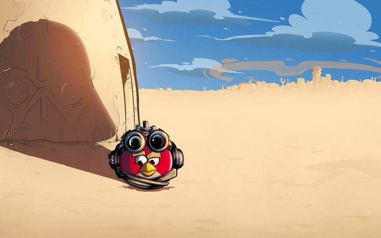 Star Wars, Angry Birds, Desert, Tatooine, Anakin Skywalker HD Wallpaper Desktop Background