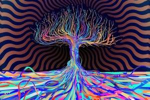 trees, Abstract, Matei Apostolescu, LSD