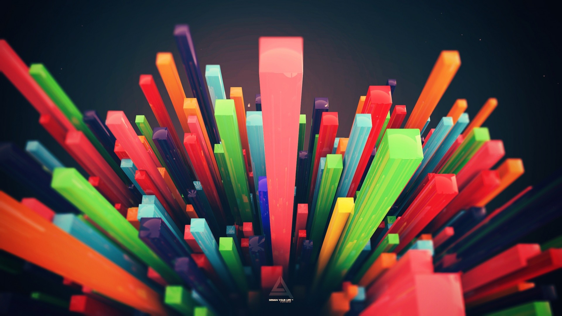 abstract, Colorful, Depth Of Field, Digital Art, Lacza Wallpaper