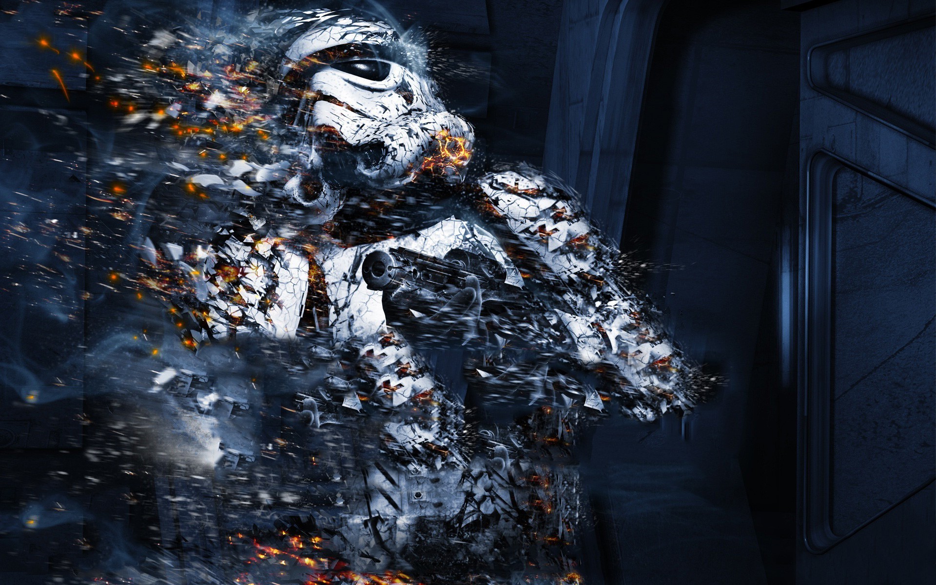 Star Wars, Stormtrooper, Disintegration Wallpaper