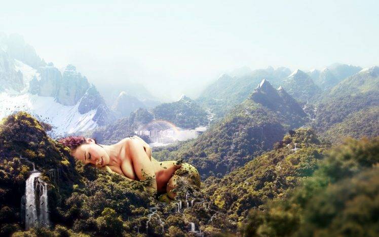 artwork, Women, Nature, Landscape HD Wallpaper Desktop Background