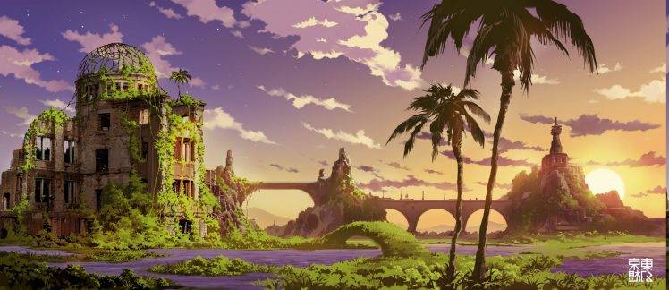anime, Landscape, Fantasy Art HD Wallpaper Desktop Background