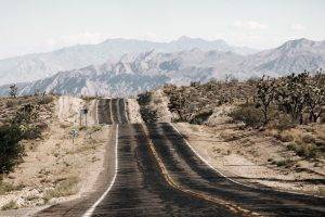 landscape, Road, Desert, Arizona, Mountain