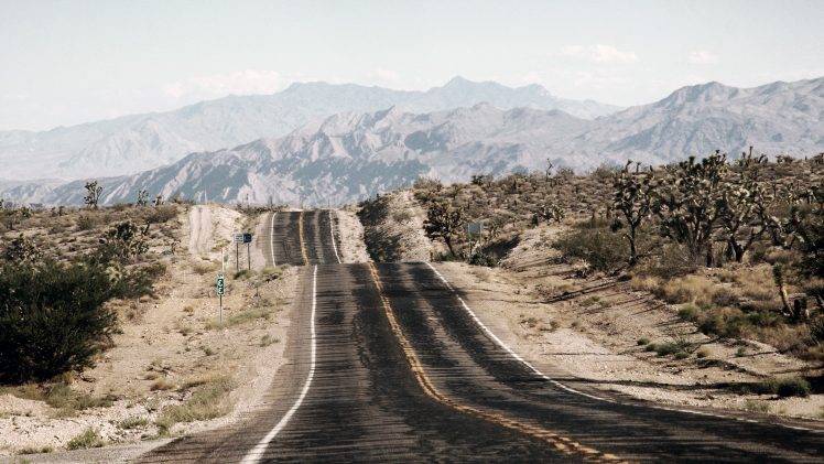 landscape, Road, Desert, Arizona, Mountain HD Wallpaper Desktop Background
