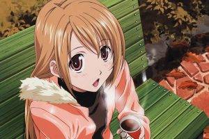 anime Girls, Fall, Coffee
