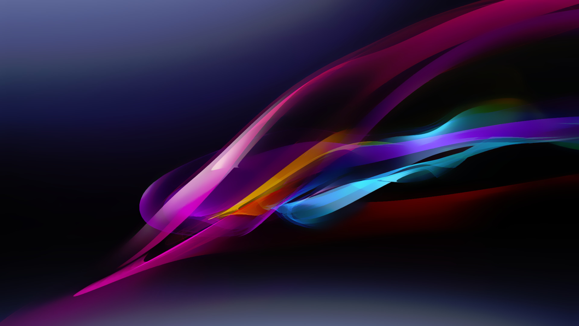 abstract, Colorful, Waveforms, Digital Art Wallpaper