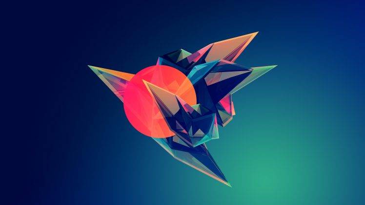 geometry, Artwork, Abstract, Justin Maller, Facets HD Wallpaper Desktop Background